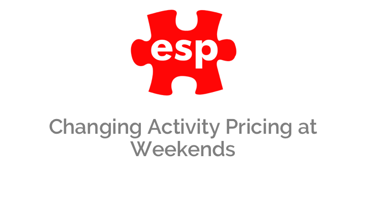 How Do I Guide - V6 Weekend Activity Pricing